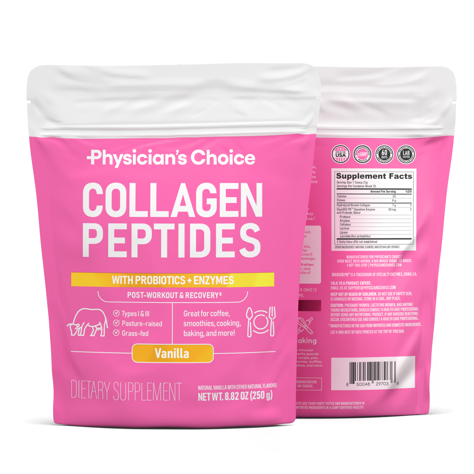 Collagen Peptides Powder - Vanilla Flavor