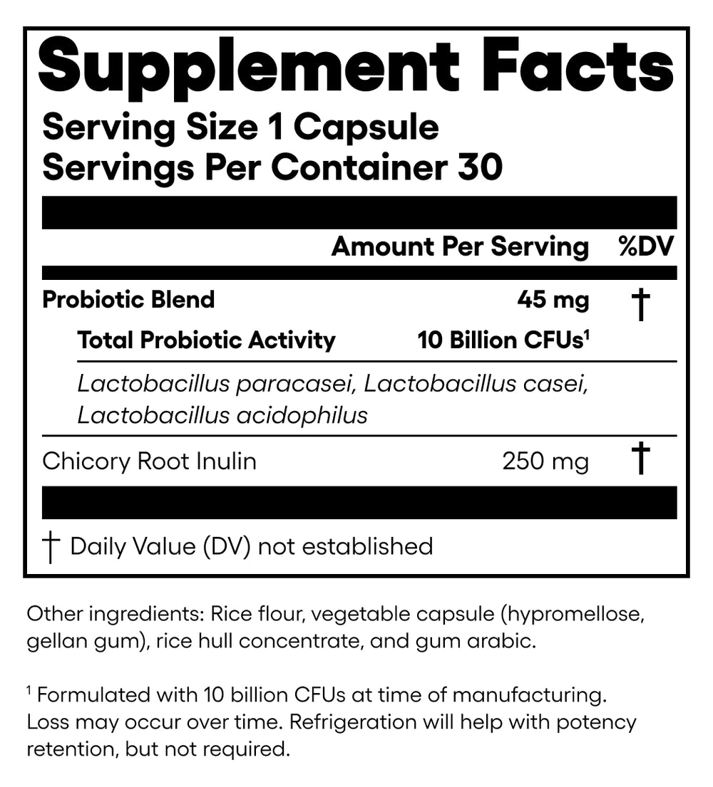 Prebiotics + probiotic for everyday use