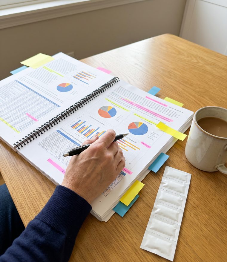 A 20-page gut report full of charts