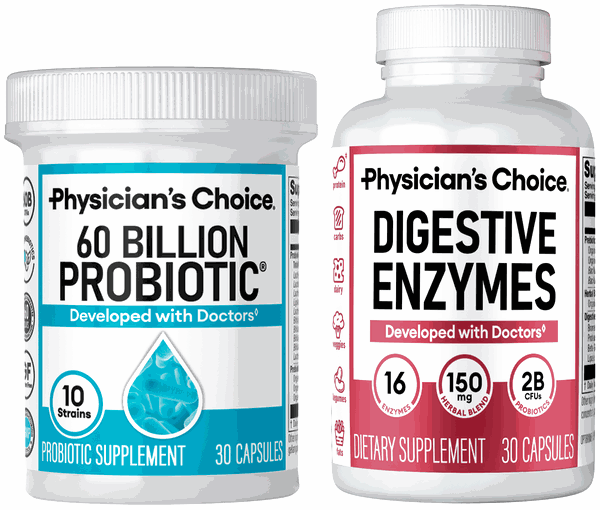 Hack Your Tummy Bundle: 60 Billion Probiotic and Digestive Enzymes
