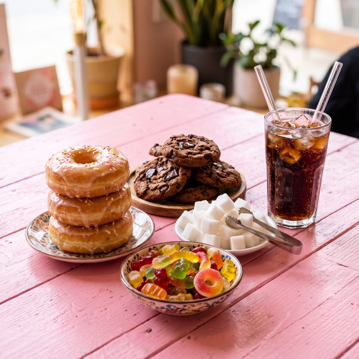 Sugary, processed snacks