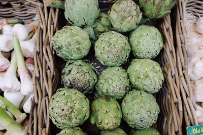 Artichokes and garlic, rich sources of prebiotics