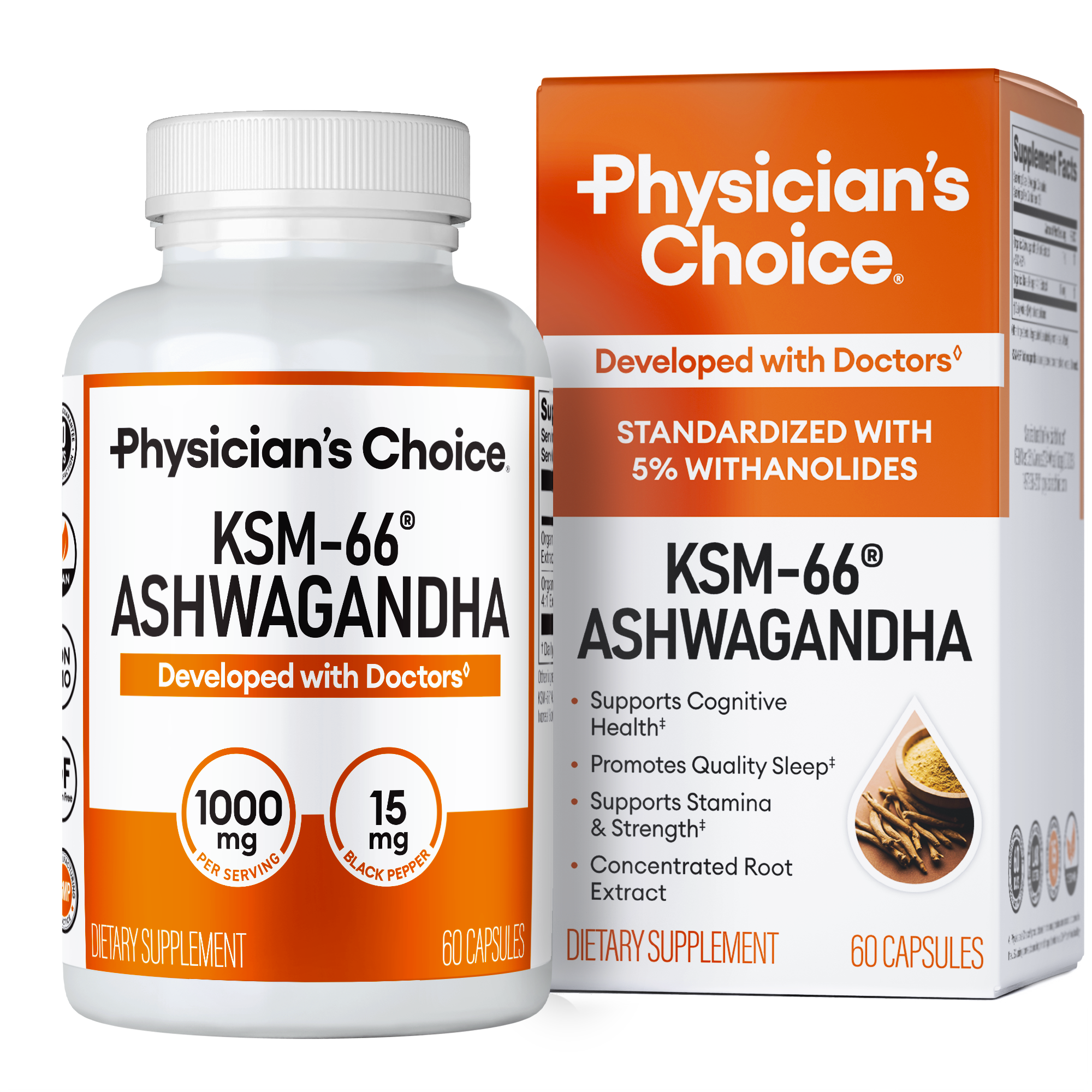 Physician’s Choice KSM-66 Ashwagandha 1000mg