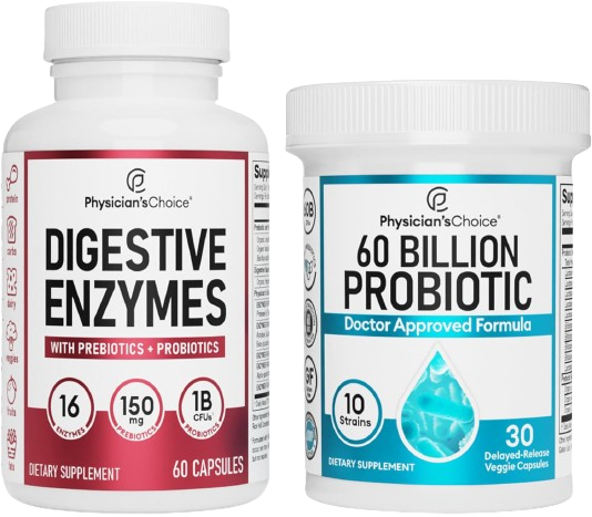 Digestive Enzymes 60ct  + 60B Probiotic 30ct