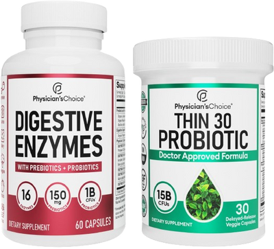Digestive Enzymes 60ct + Thin-30 Probiotic 30ct