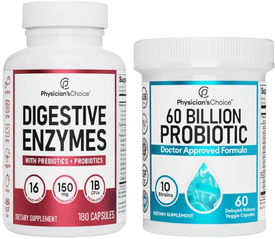 Digestive Enzymes 180ct + 60B Probiotic 60ct