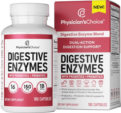 Digestive Enzymes 180ct + 60B Probiotic 60ct