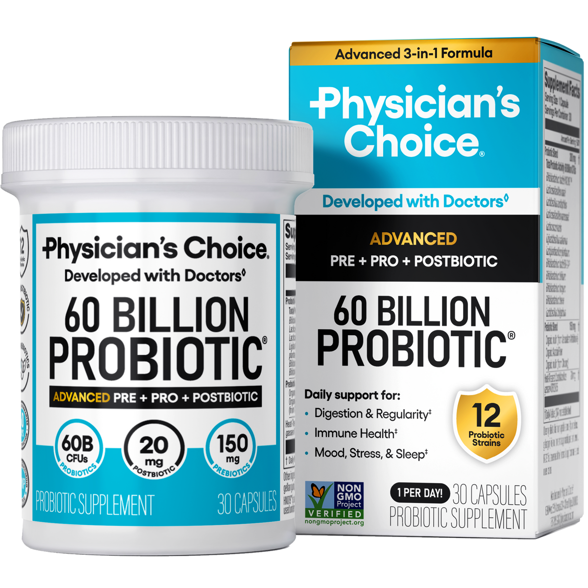 60 Billion Advanced Probiotic – Physician's Choice