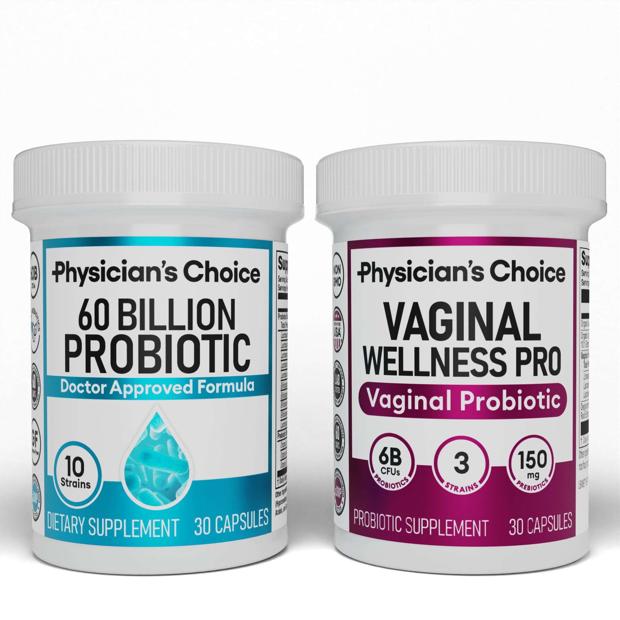 60 Billion Probiotic 30ct + Vaginal Wellness Pro 30ct