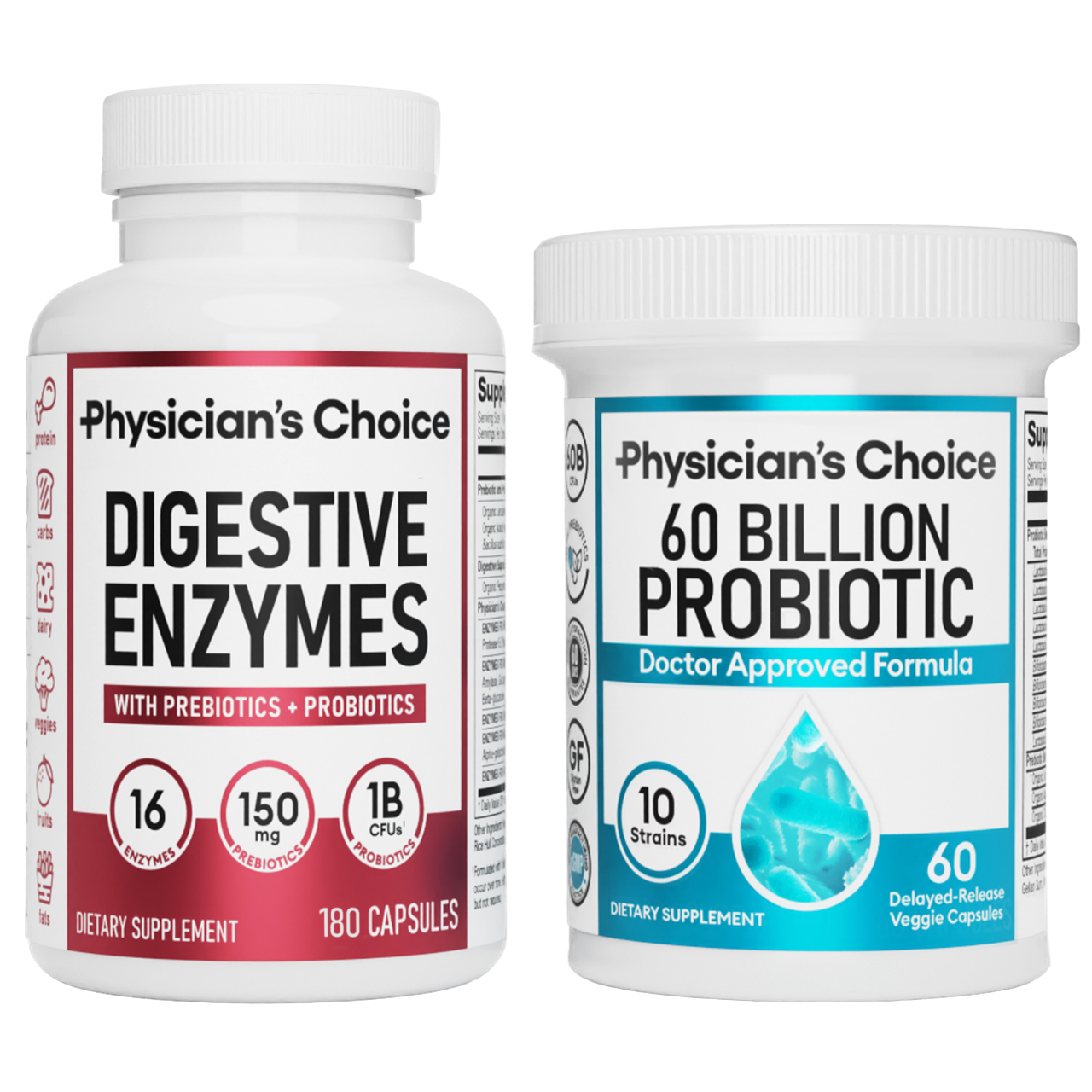 Physician's Choice 60B 60ct + Digestive Enzyme 180ct Promo