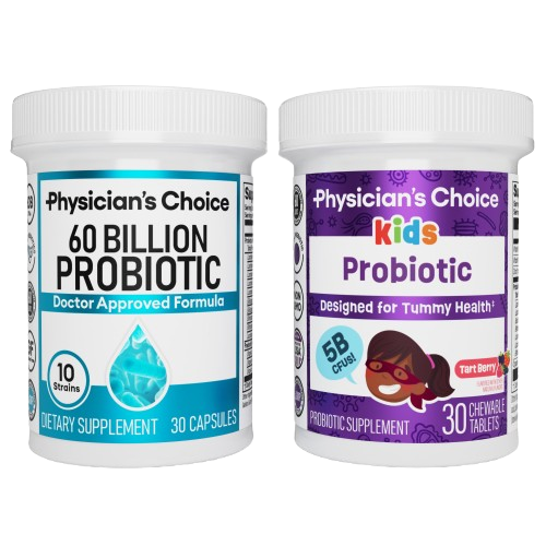 Physician's Choice Probiotic Family Pack with 60 Billion Probiotic + Kids Probiotic