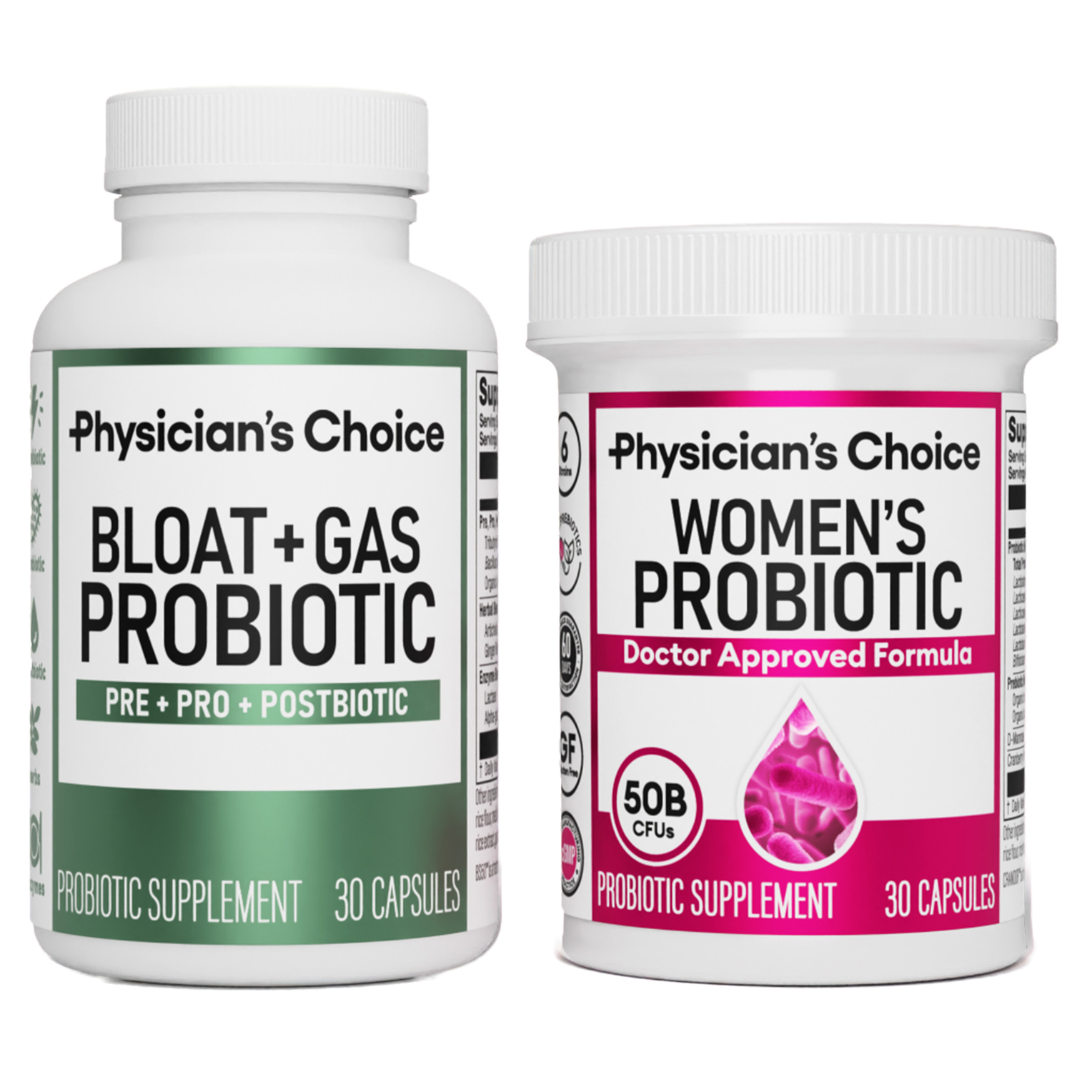 Women’s Probiotic 30ct + Bloat & Gas Probiotic 30ct