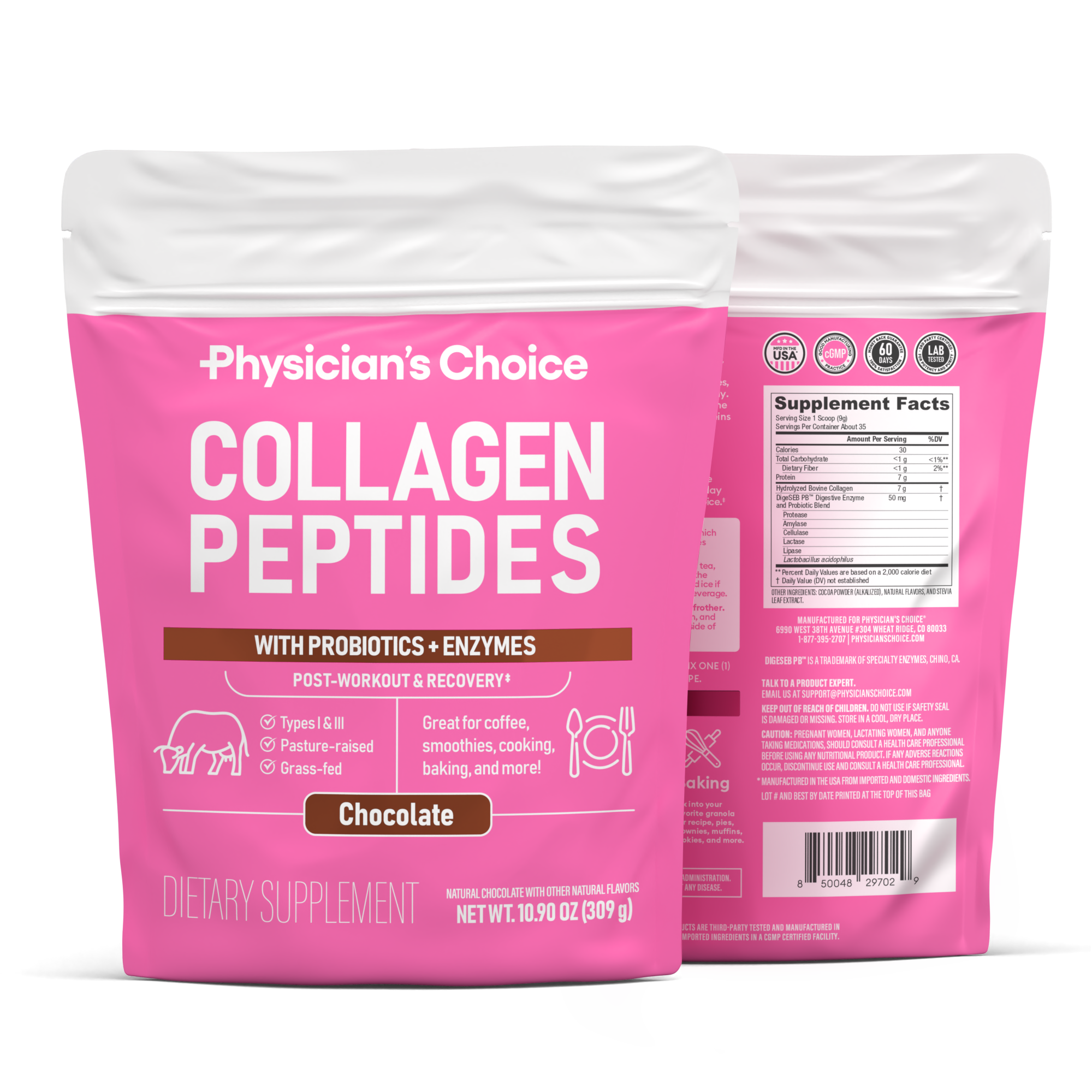 Collagen Peptides Powder - Chocolate Flavor