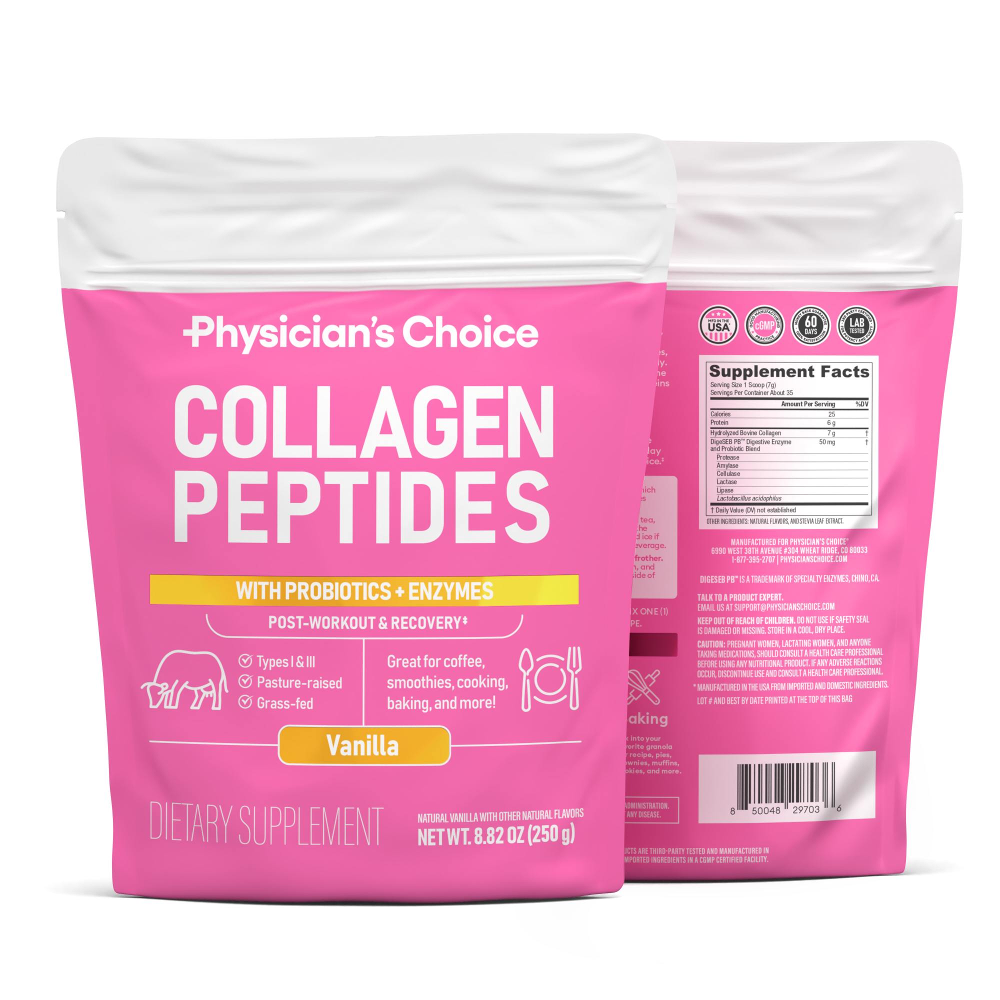 Collagen Peptides Powder - Vanilla Flavor