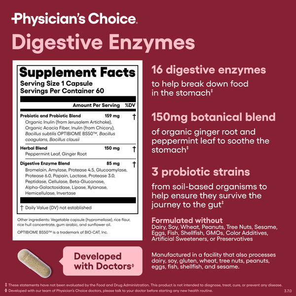 Digestive Enzymes | Physician's Choice