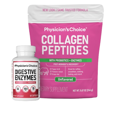 Digestive Beauty Bundle: Collagen Peptides Powder + Digestive Enzymes 60CT