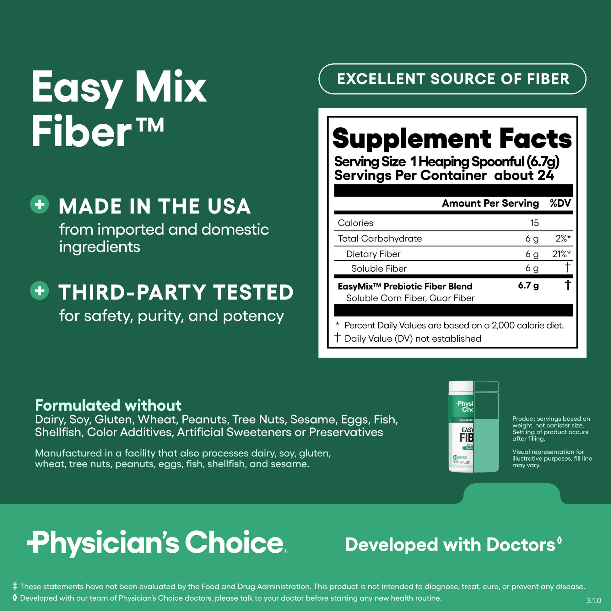 Easy Mix Fiber - Unflavored