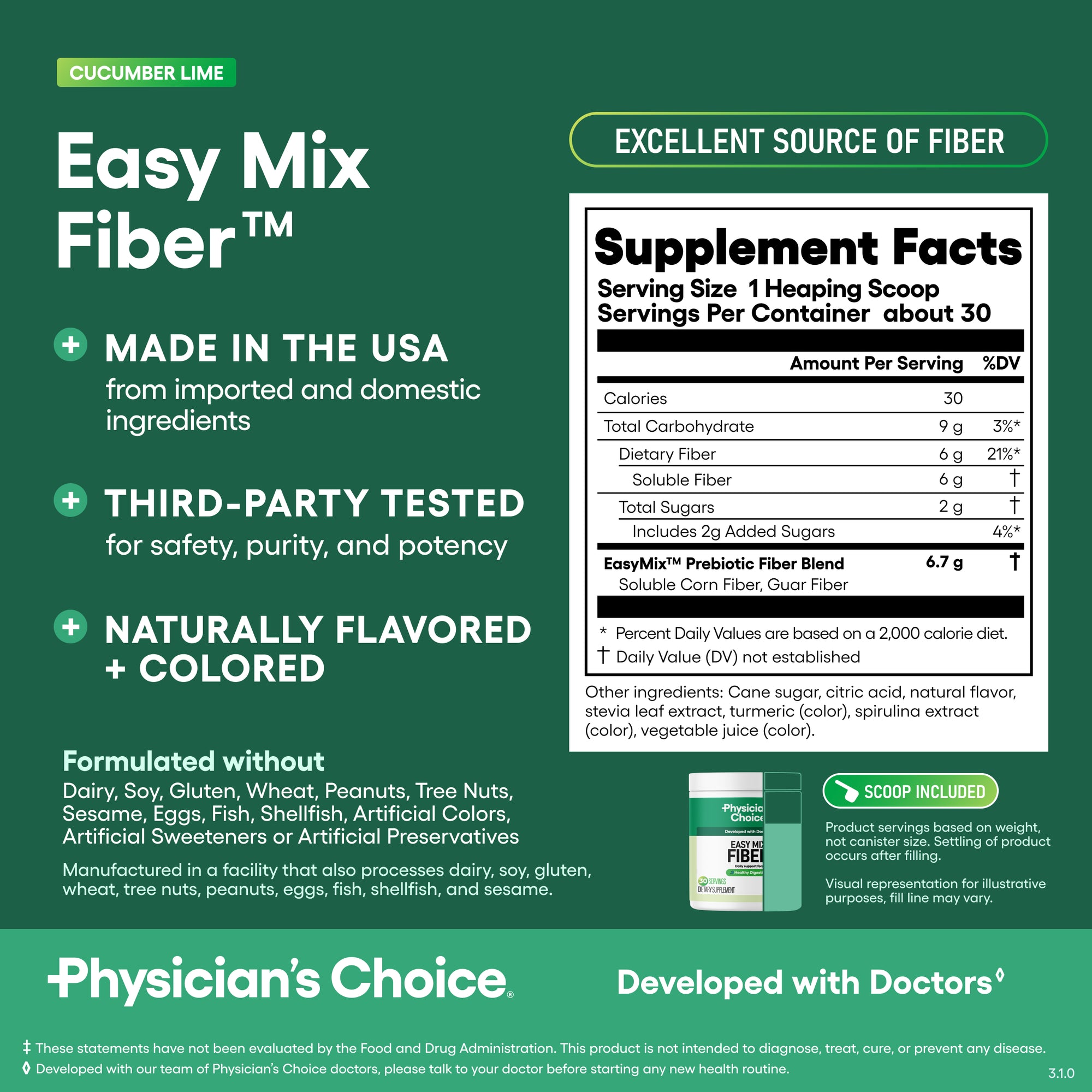 Easy Mix Fiber - Cucumber Lime