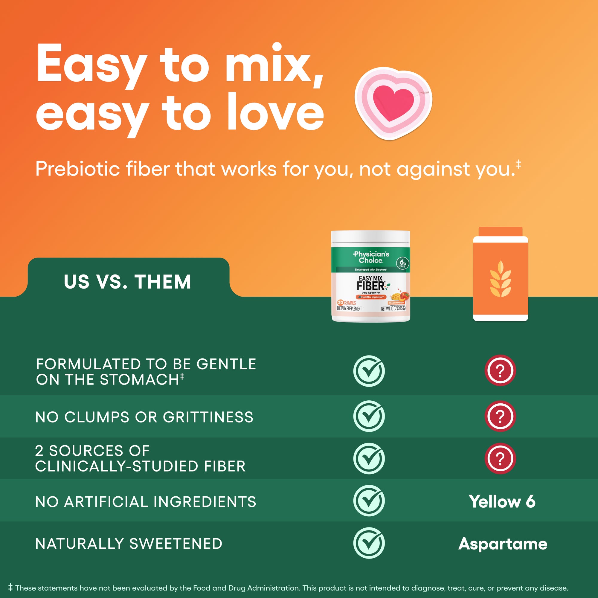 Easy Mix Fiber - Peach Mango