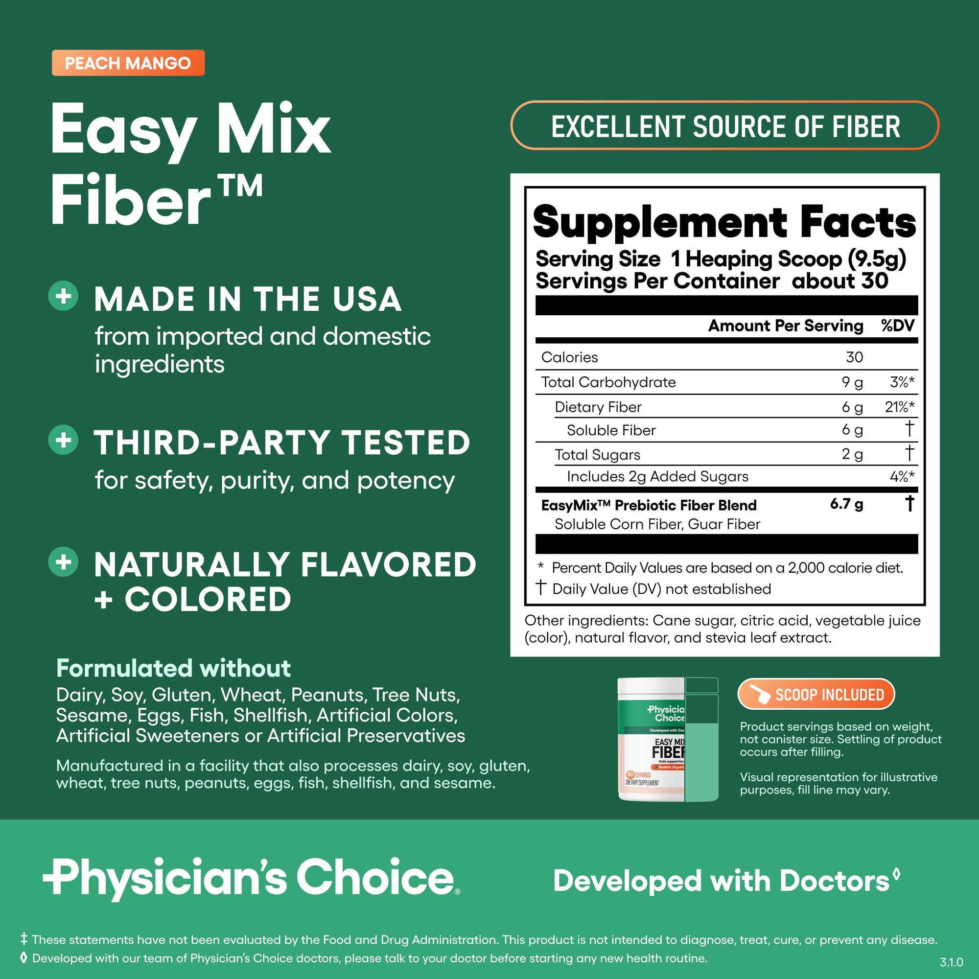 Easy Mix Fiber - Peach Mango