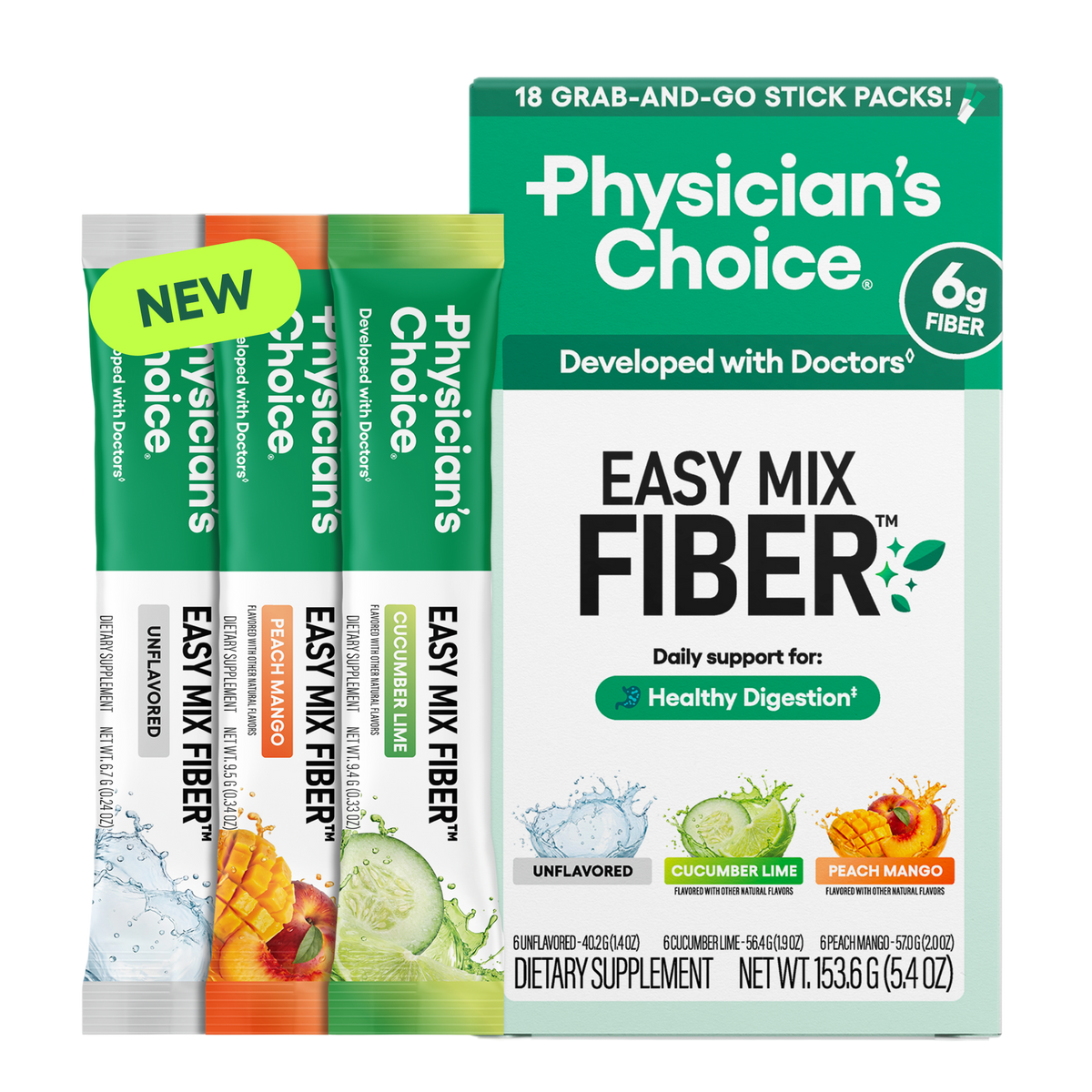 Easy Mix Fiber Stick Packs