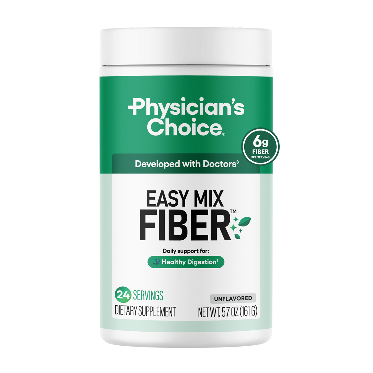 Easy Mix Fiber - Unflavored – Physician's Choice