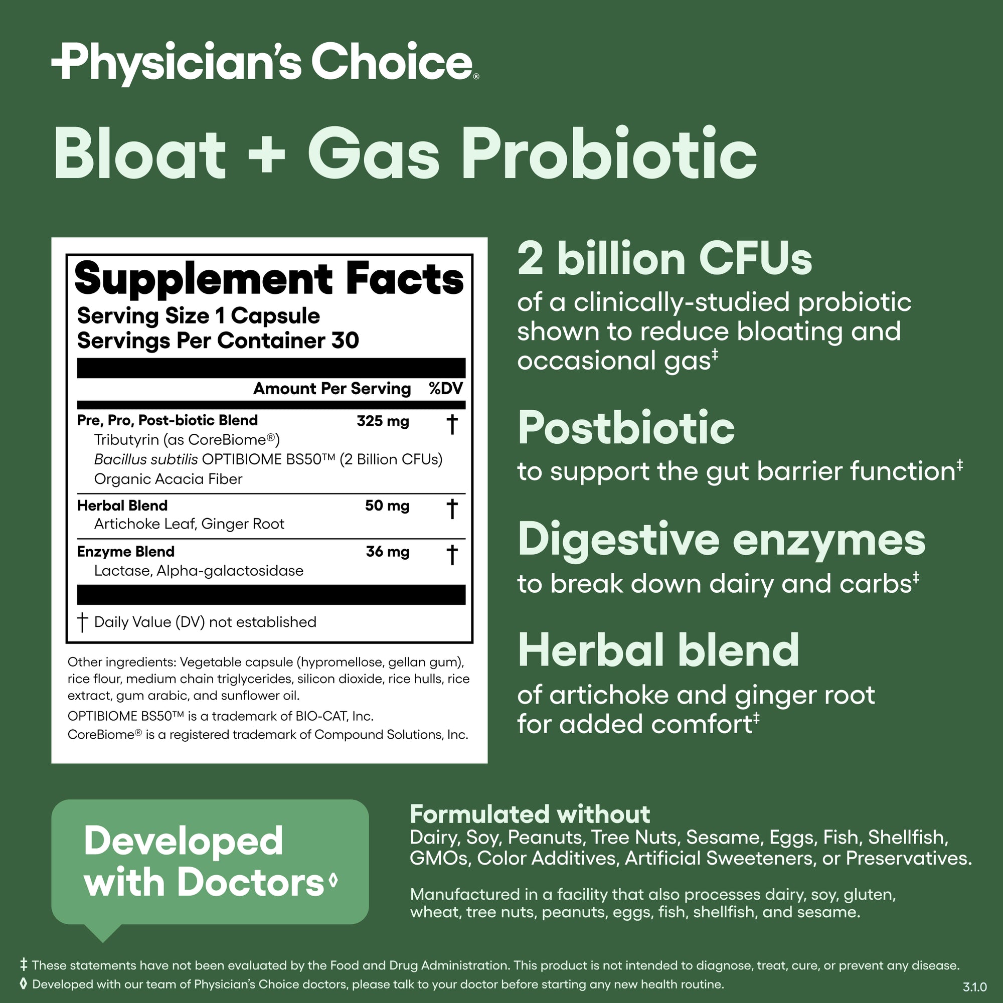 Bloat + Gas Probiotic