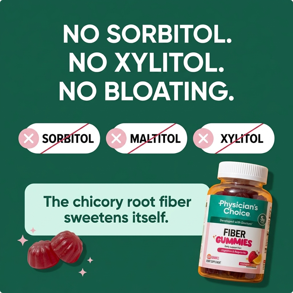 2. No Sugar Alcohols Making Constipation Worse