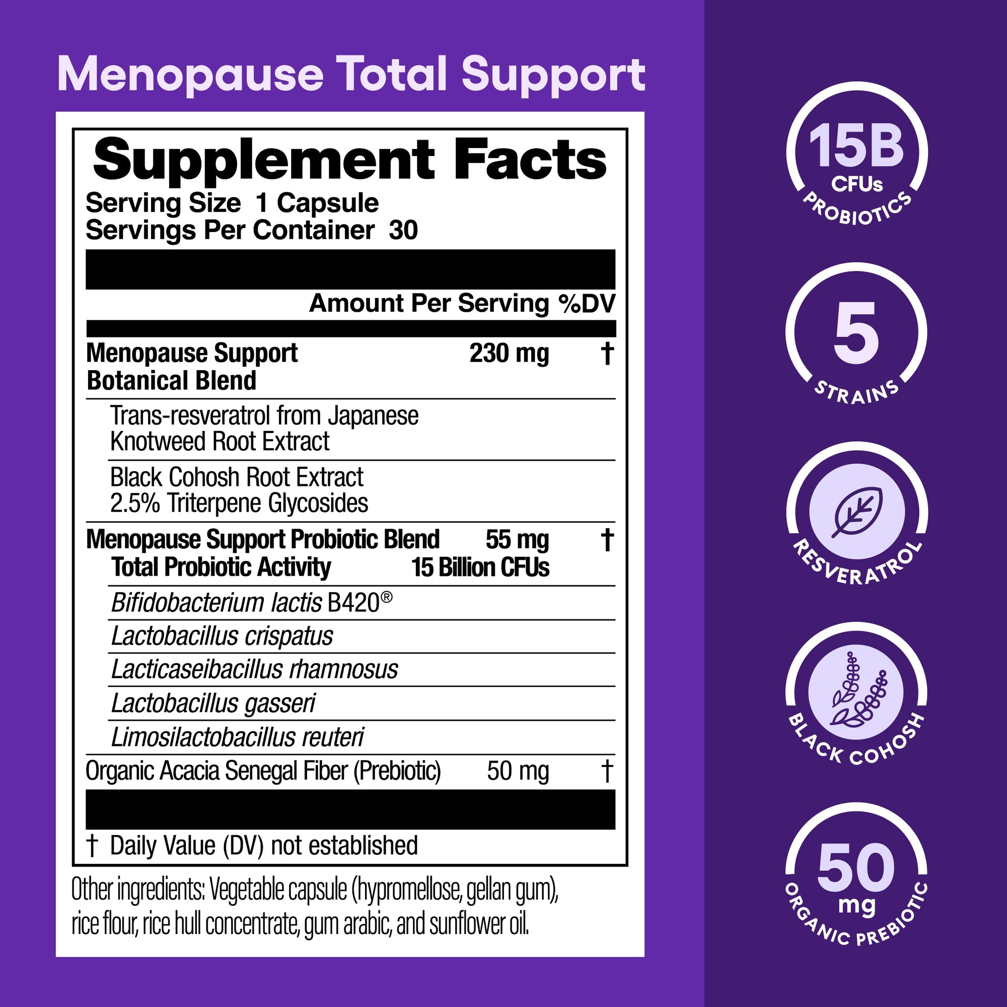 Menopause Total Support Probiotic