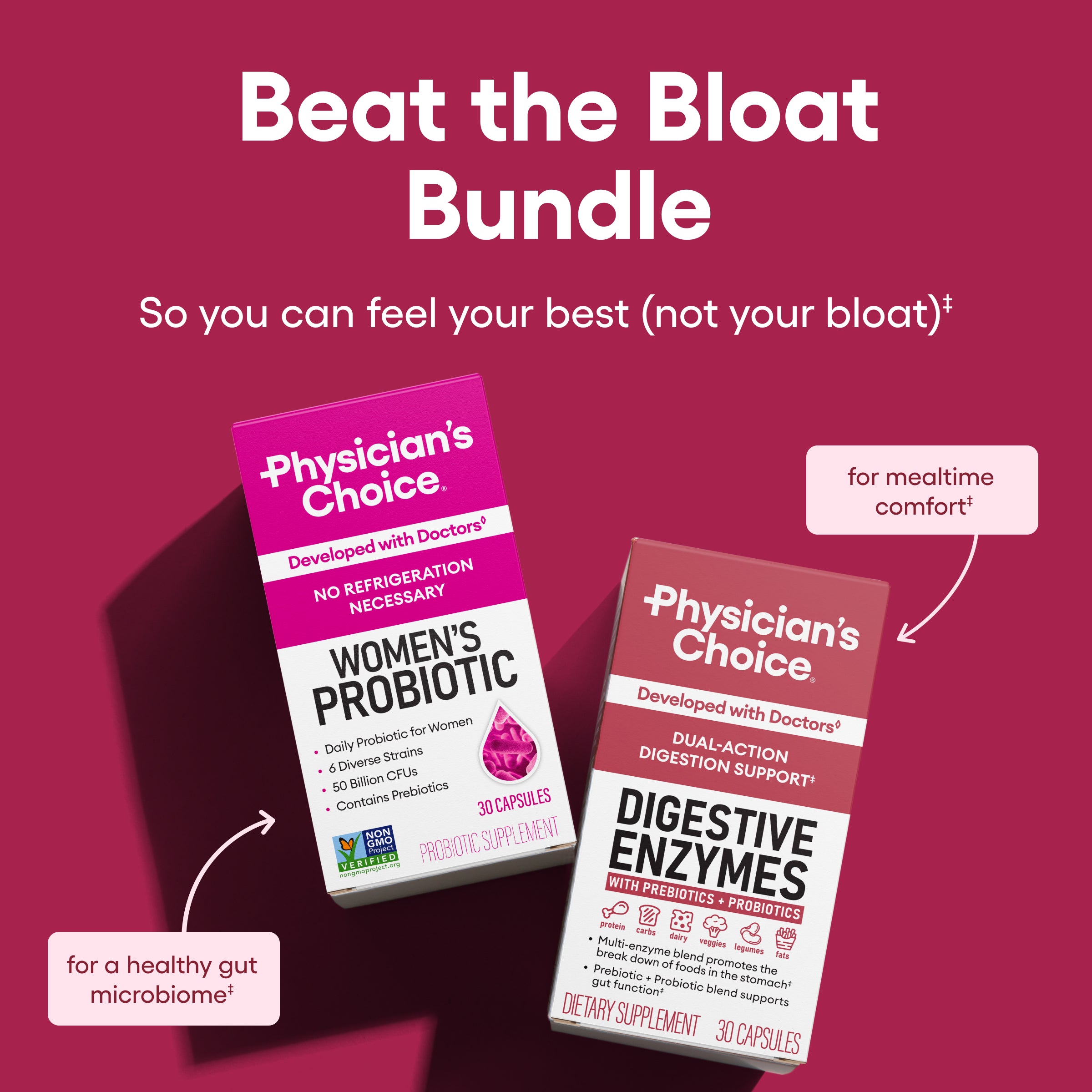 Digestive Health Supplement Bundle | Physician's Choice