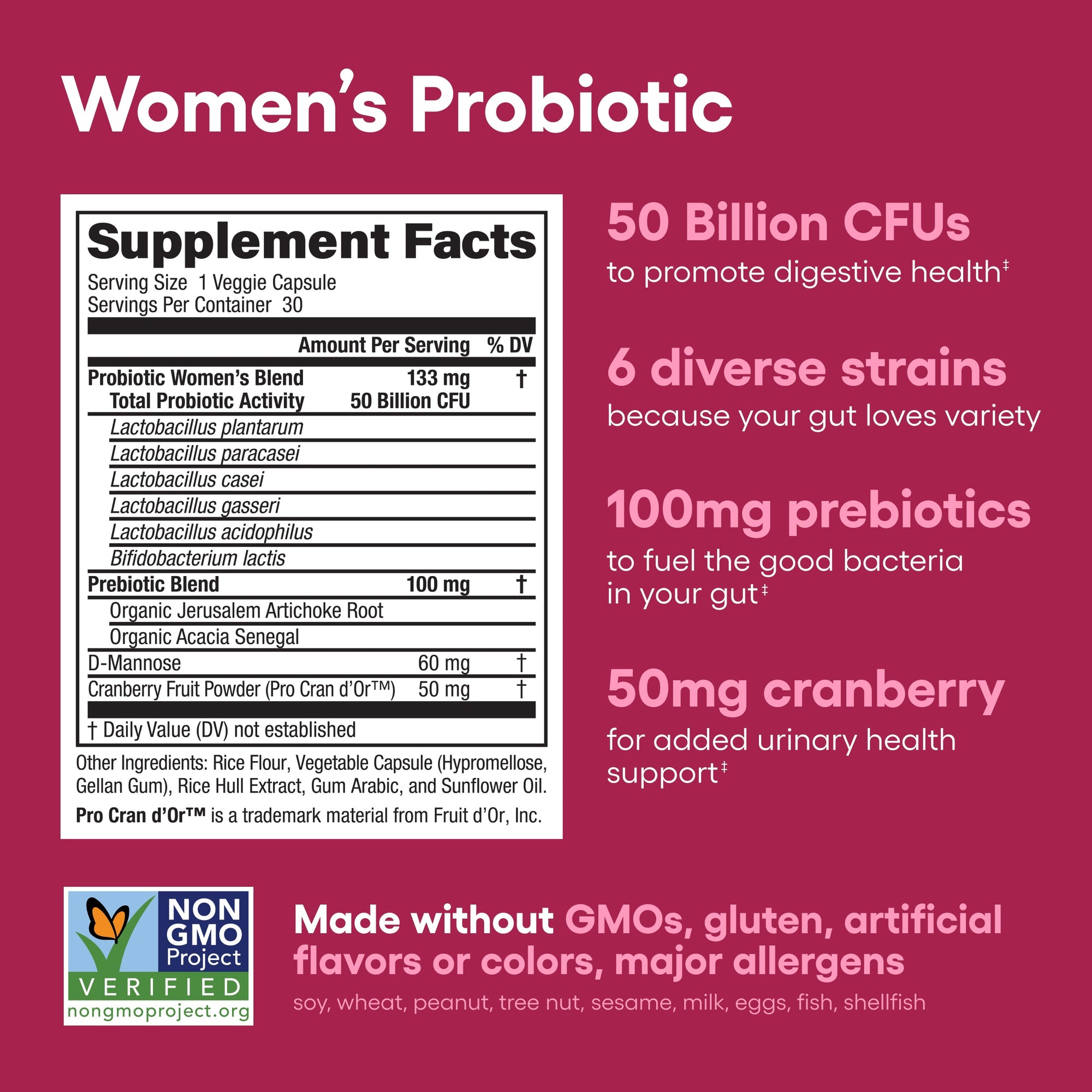 Women’s Probiotic 30ct + Bloat & Gas Probiotic 30ct