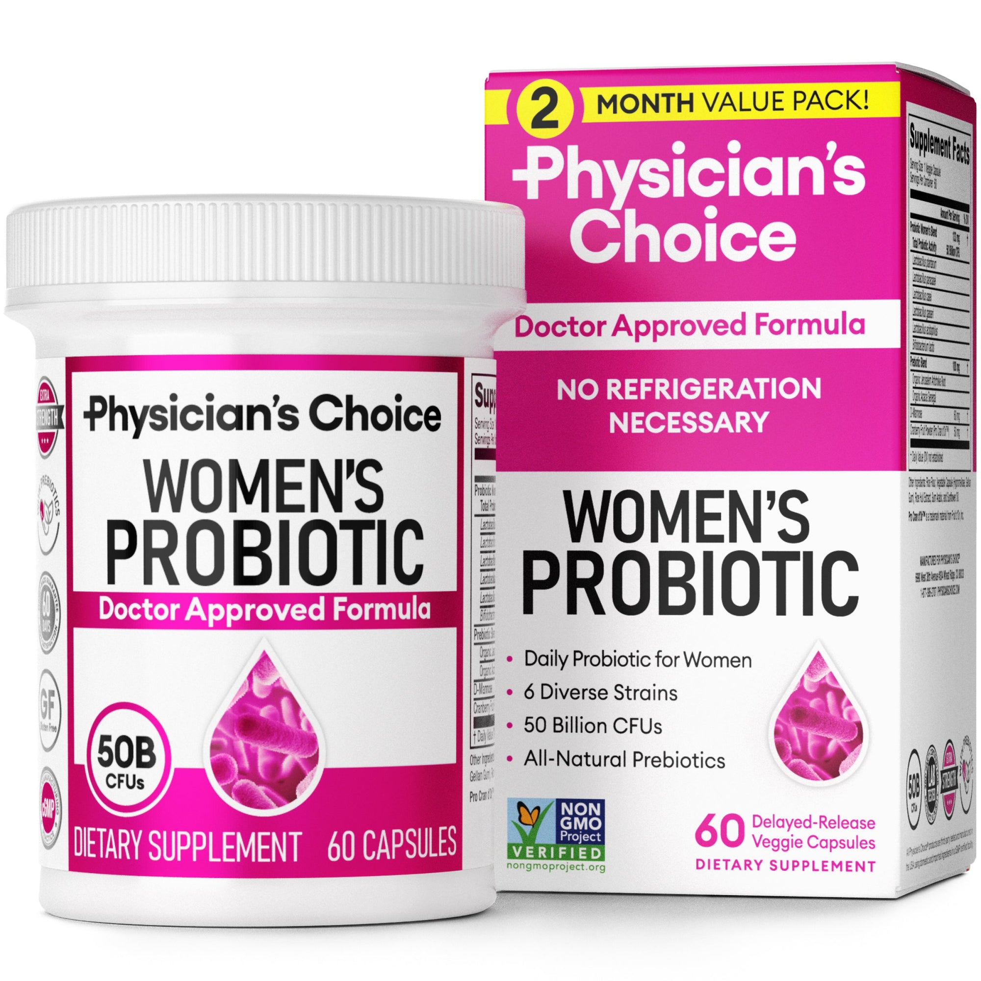 Digestive Enzymes 180ct + Womens Probiotic 60ct