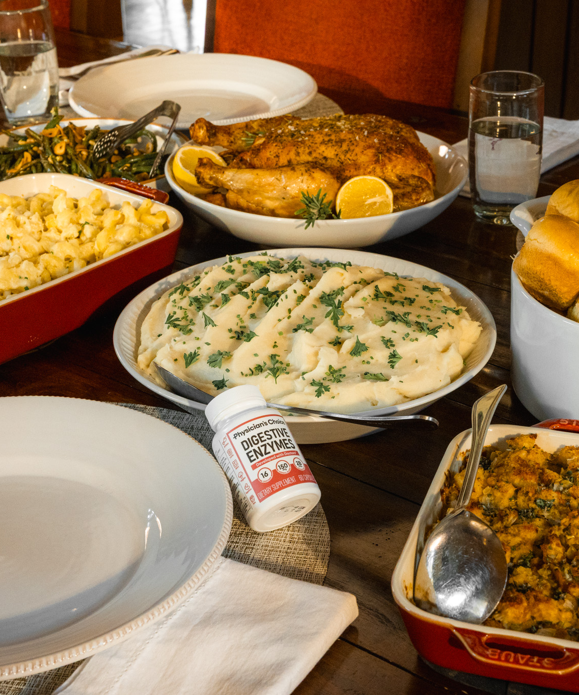 It sat out with the mac and the rolls, like any other dish on the table.