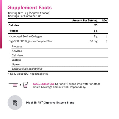 Physician's Choice Collagen Peptides Powder Supplement ingrediants