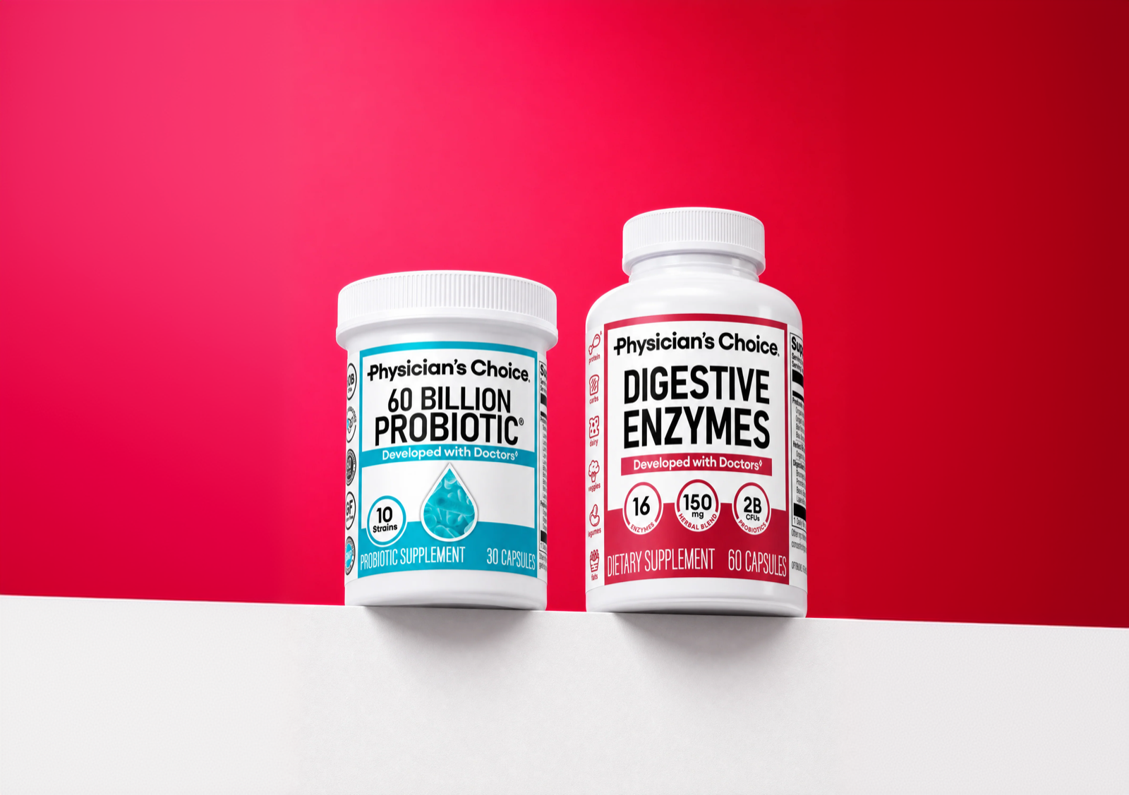Hack Your Tummy Bundle: Digestive Enzymes and 60 Billion Probiotic