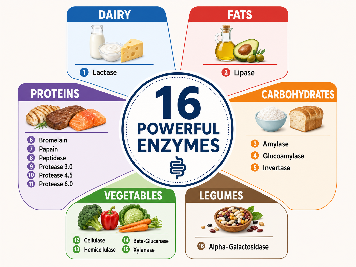 How digestive enzymes break down food