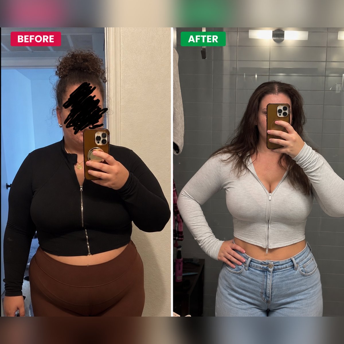 Before and after photo