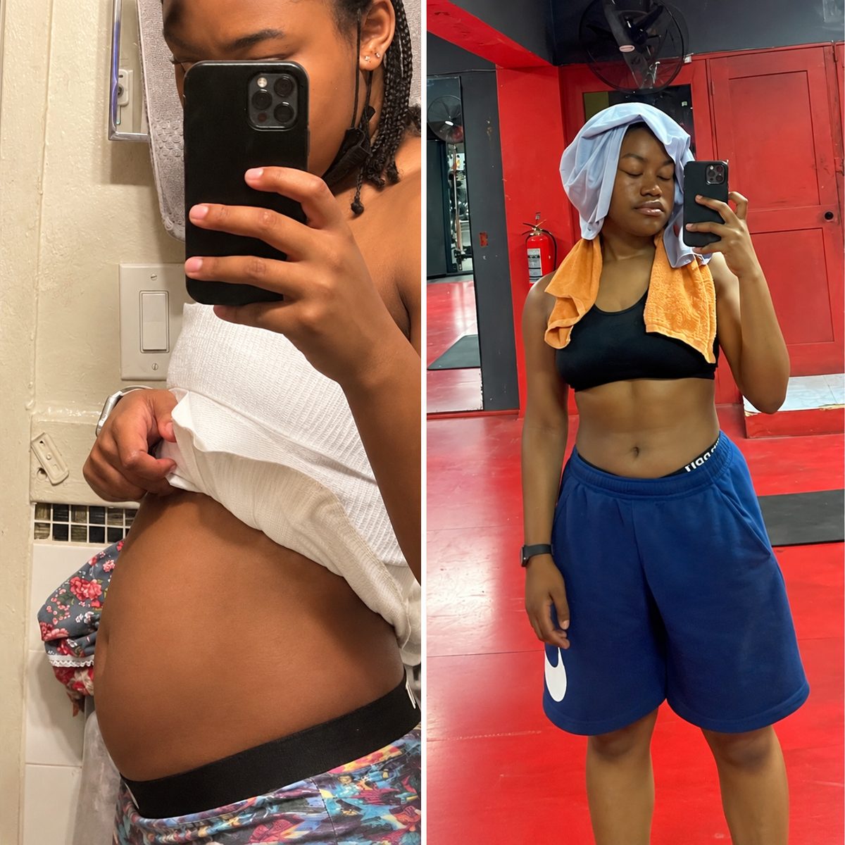 Before and after photo