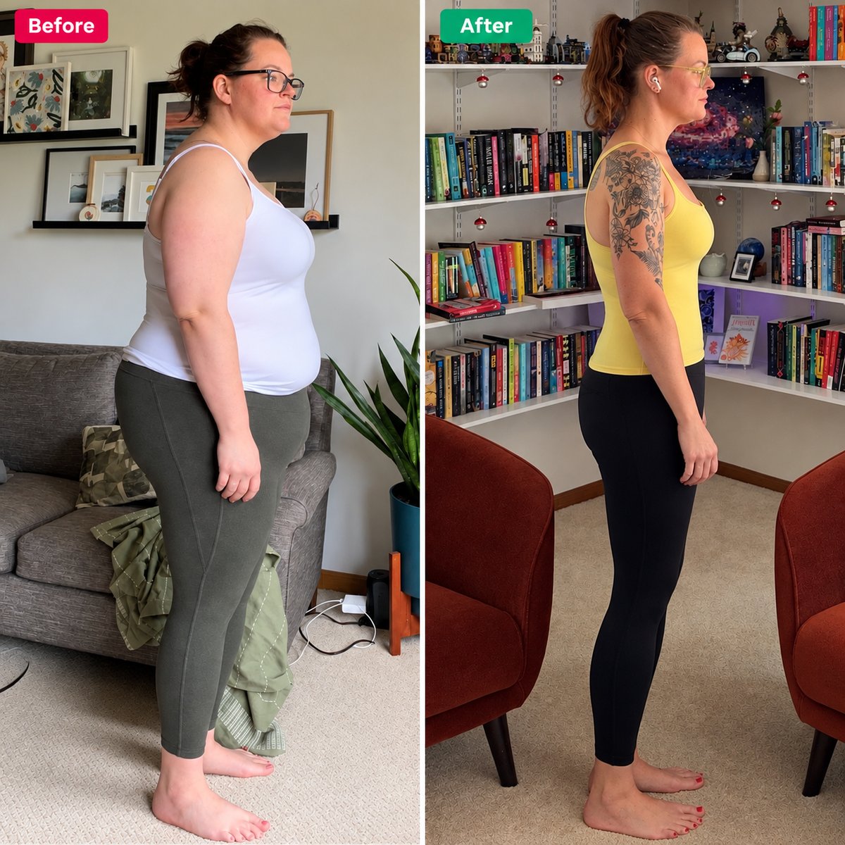 Before and after photo