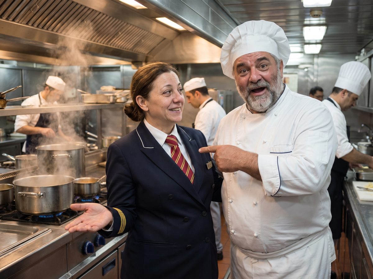 Week 2 in the galley with the head chef