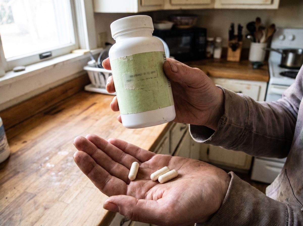 A cheap generic probiotic bottle