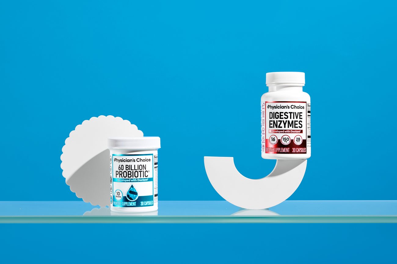 Physician's Choice 60 Billion Probiotic and Digestive Enzymes bundle