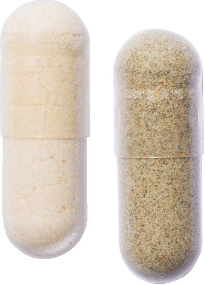 Two capsules. Two kinds of support.
