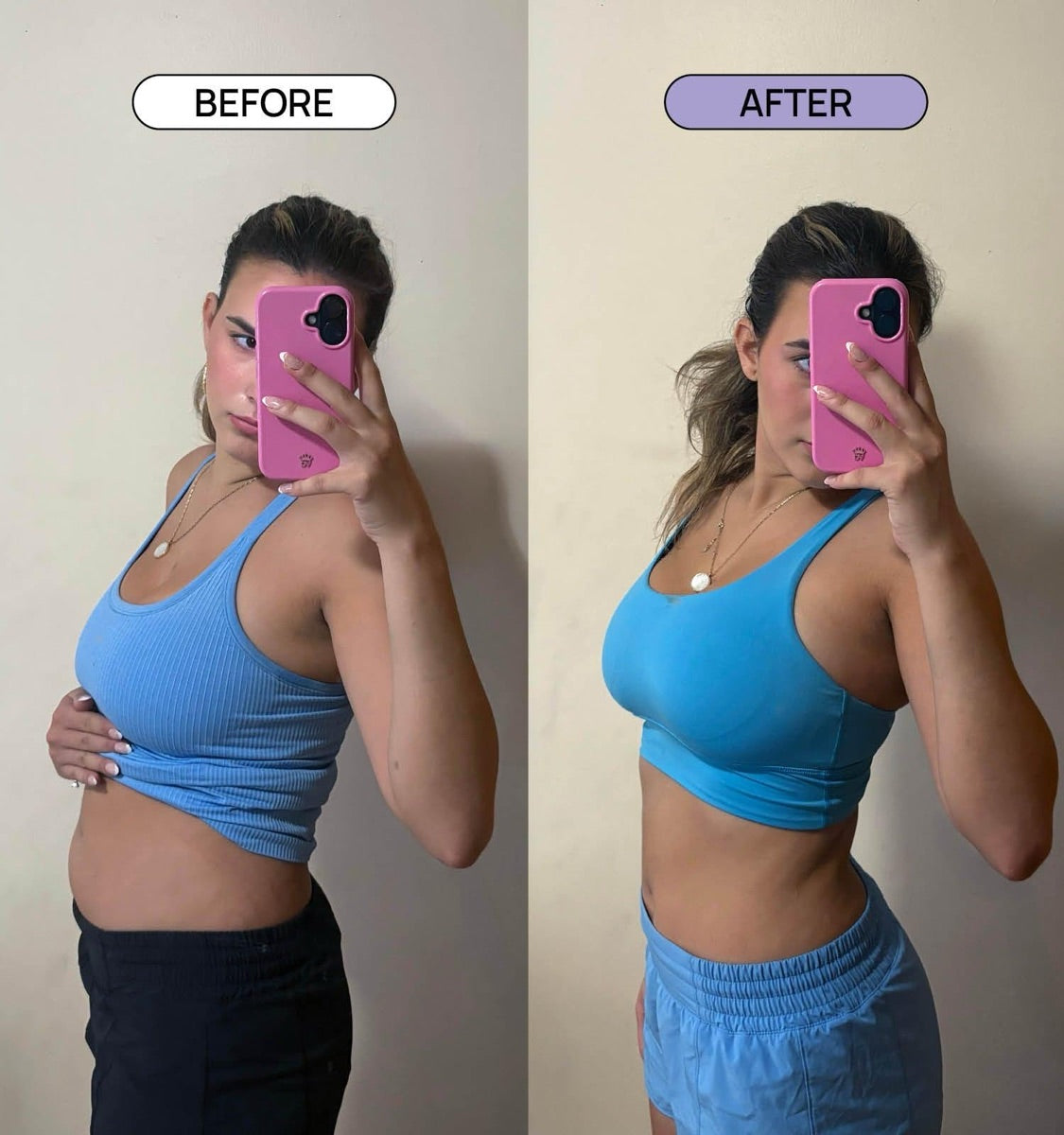Real customer photo, before and after