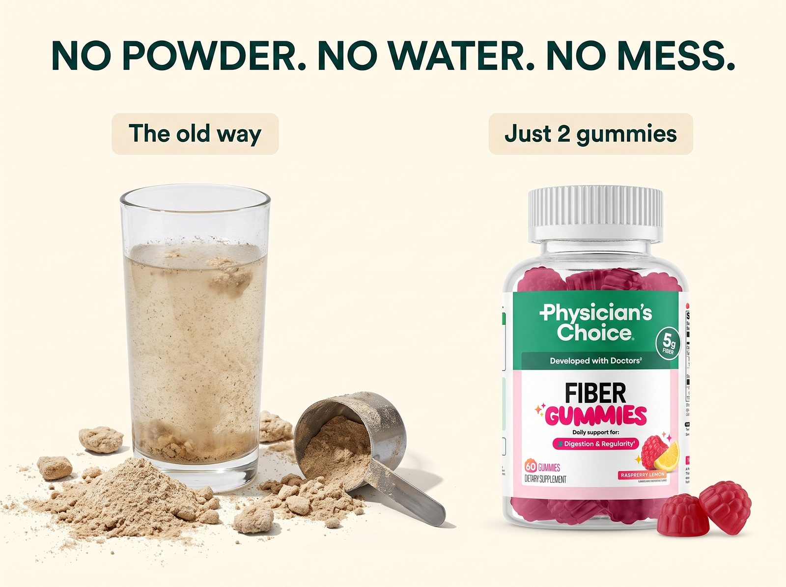 No Powder. No Water. No Gritty Mess.