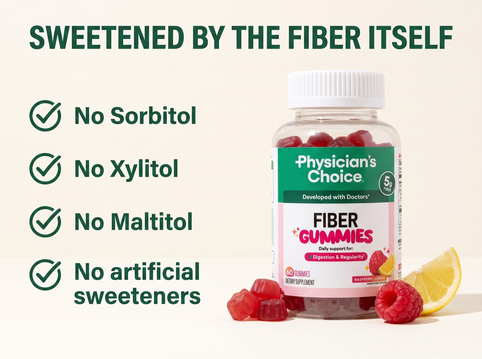 Switch To Fiber That's Sweetened By The Fiber Itself