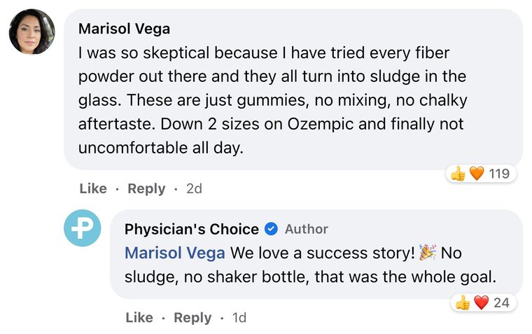 Customer comment