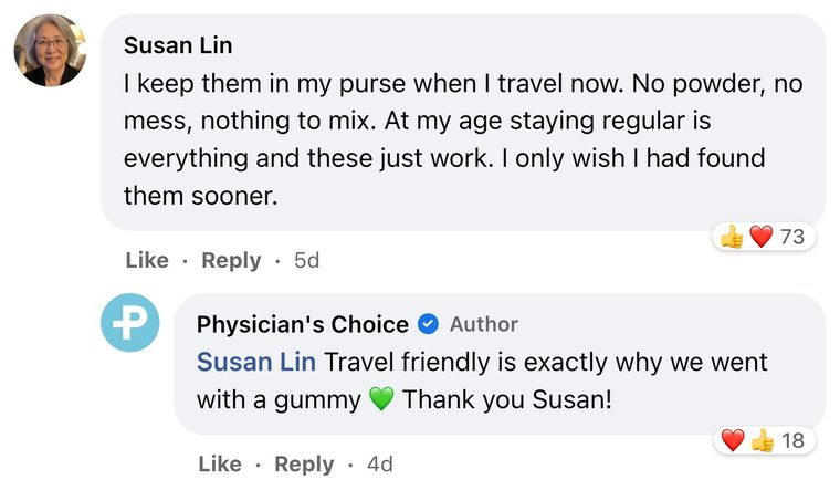 Customer comment
